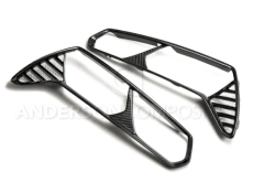 2014 - 2019 Corvette C7 Carbon Fiber Taillight Bezels (Pair)